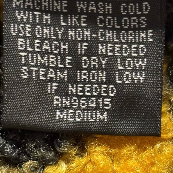 Free Nature Leopard Sherpa Fleece Jacket Yellow Black Zip Up Size M NWT - Picture 6 of 6